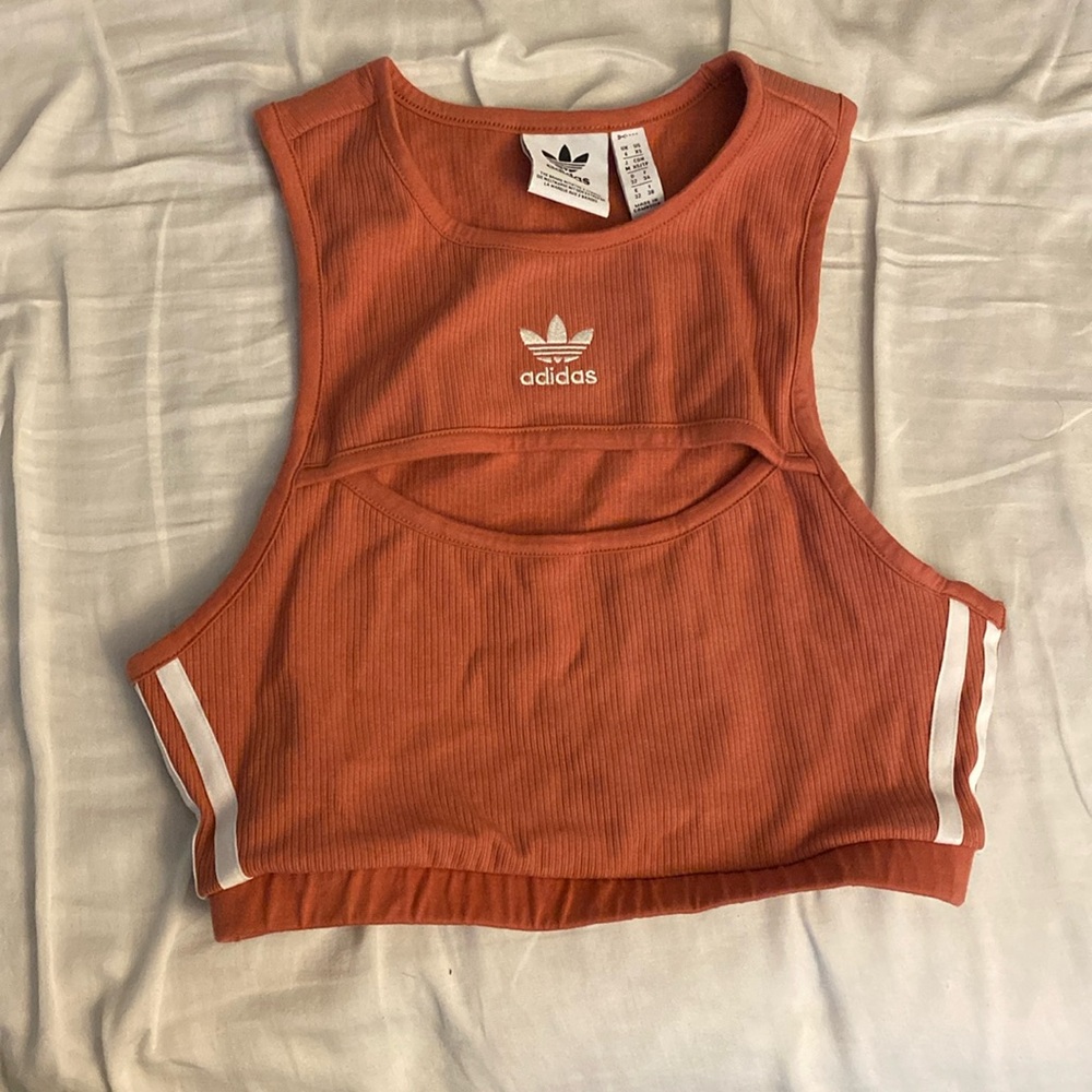 Adidas Cutout Crop Top - Picture 2 of 5